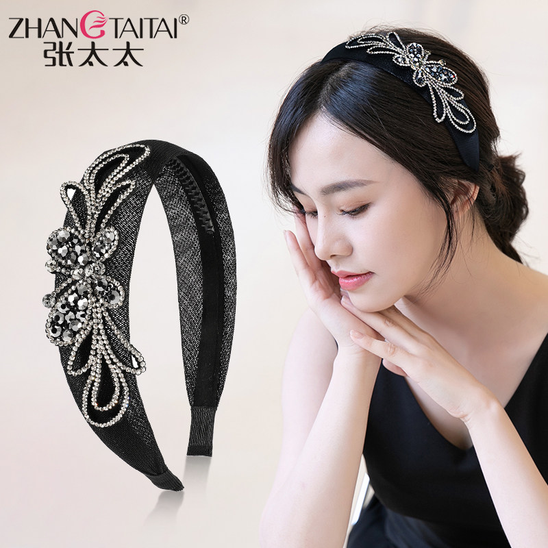 简约宽边发箍女高级感气质发卡头饰复古防滑压发头箍发饰盘发卡子