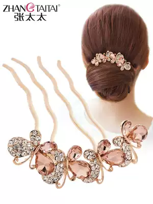 Bow rhinestone big hair cha shu female hairpin did hairclip antique hairpin hairpin hair artifact head headdress