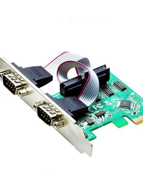 PCI-E串口卡pcie转串口 RS232接口工控扩展卡PCI-E 232卡双串口卡