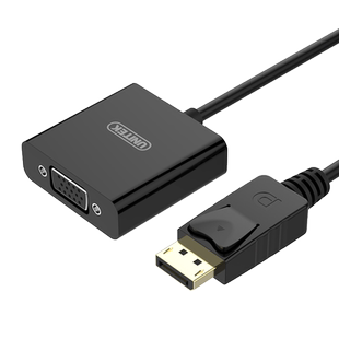 优越者Dp转vga电脑显示器转接线vga转dp显卡转换器电视接口笔记本接投影仪视频转接头