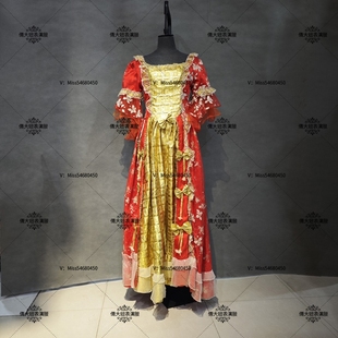 出租租赁17世纪欧洲宫廷装女宫廷服朱丽叶公主裙演出服舞台剧戏剧
