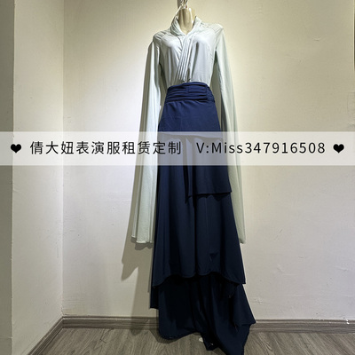 古典舞水袖只此青绿诗剧表演服