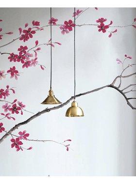 秋风红叶 定制无缝壁画现代中式复古电视背景墙纸卧室客厅老人房