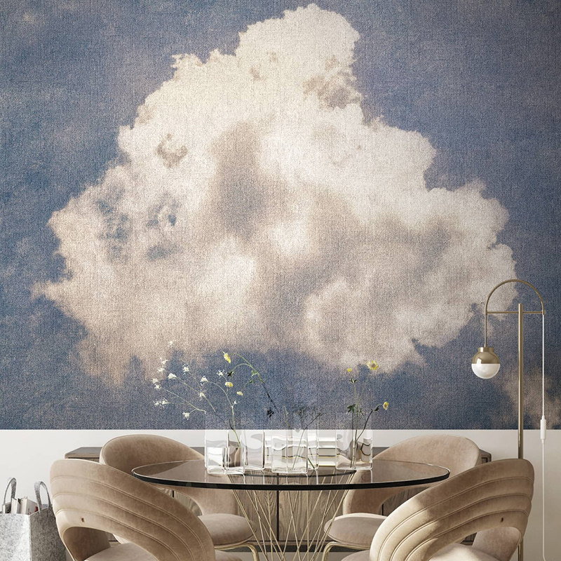 法国进口定制壁画koziel简约 一朵云朵 轻奢现代客厅卧室沙发背景,家装主材,定制壁画,淘宝优惠券,粉丝福利购,淘宝优惠卷