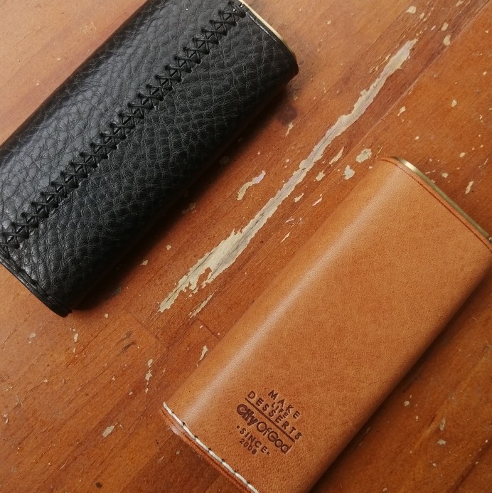 适用于头层真牛皮细支20支烟盒纯铜内胆便携防压手工缝制创意防潮