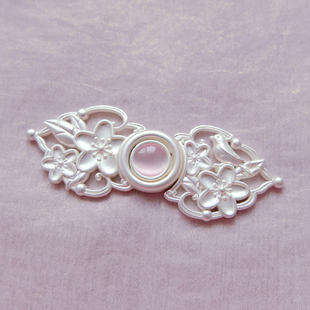 花莺.银-汉服子母扣-对襟披风明制猫眼石复古搭扣原创49包邮