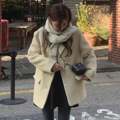 尺寸已更新 短款呢子大衣毛呢外套秋冬季高级感小个子赫本风加厚