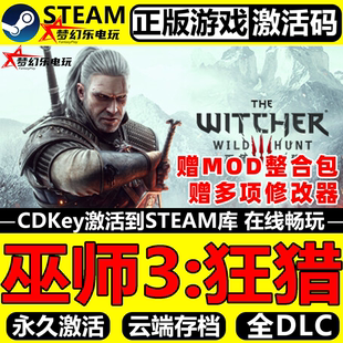Witcher CDKey入库The Wild 全DLC 巫师3狂猎 Hunt Steam激活码