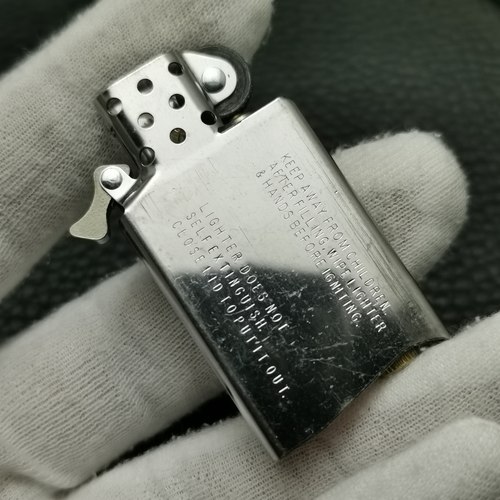 适用于ZIPPO打火机窄机/纤巧机白钢内胆/机芯银色配件