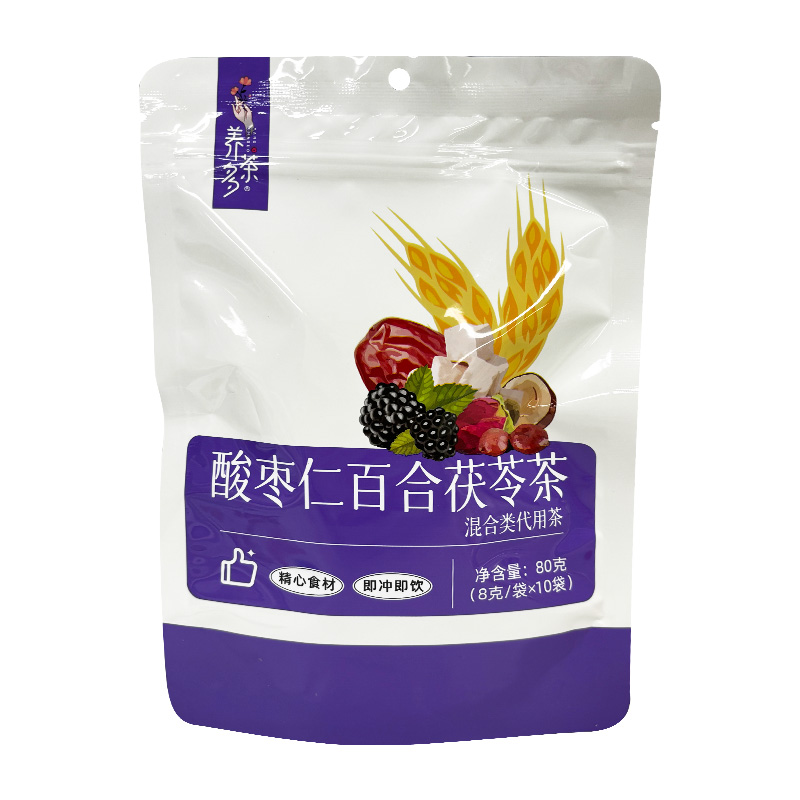 养茶多酸枣仁百合茯苓茶80克/包