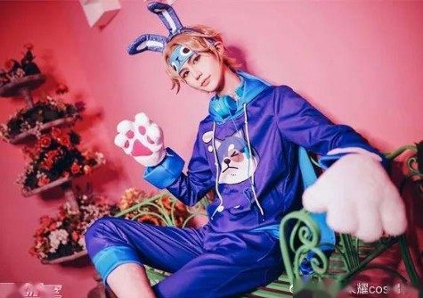 现货王者荣耀cos服装王者孙策 情人节荣耀猫狗日记cos假发服装