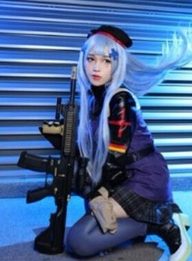 现货cosplay服装少女前线hk416 COS服送大腰包