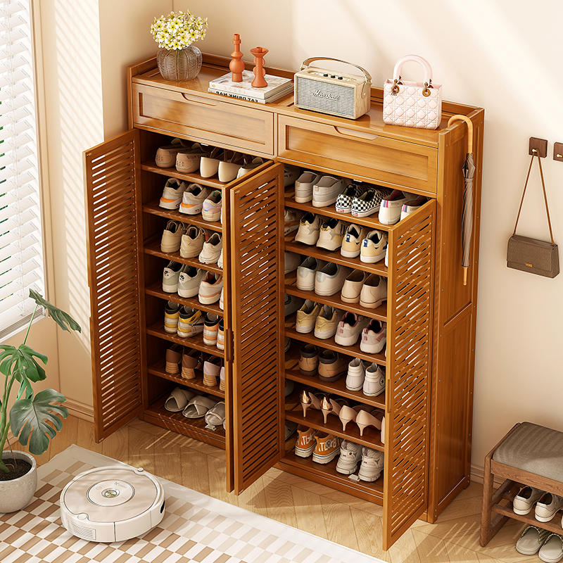 楠竹鞋柜家用大容量入户门口