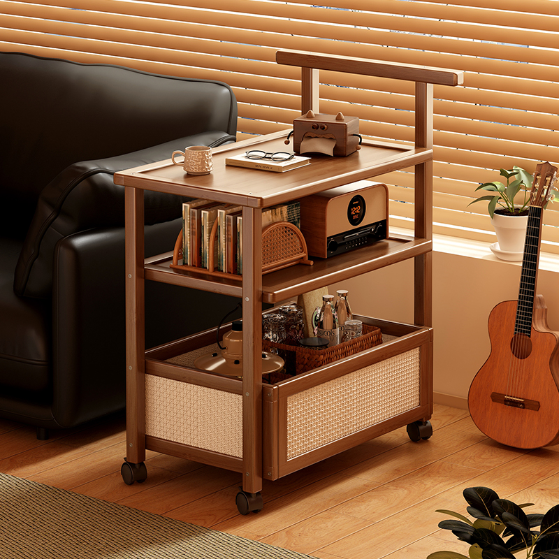 可移动小茶几家用沙发带轮侧边柜