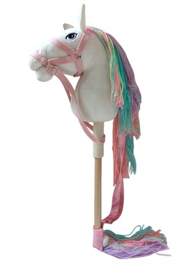 马头棒玩具60cm儿童过家家玩具角色扮演白色3岁+horse head stick