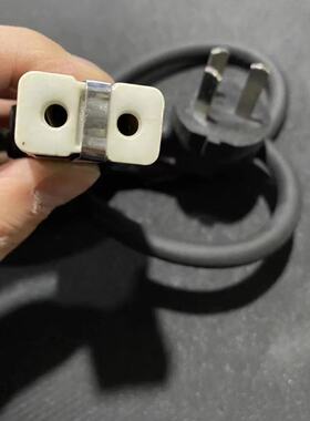 老式电炒锅电热锅电火锅电源线加粗纯铜线两孔两眼陶瓷插头耐高温