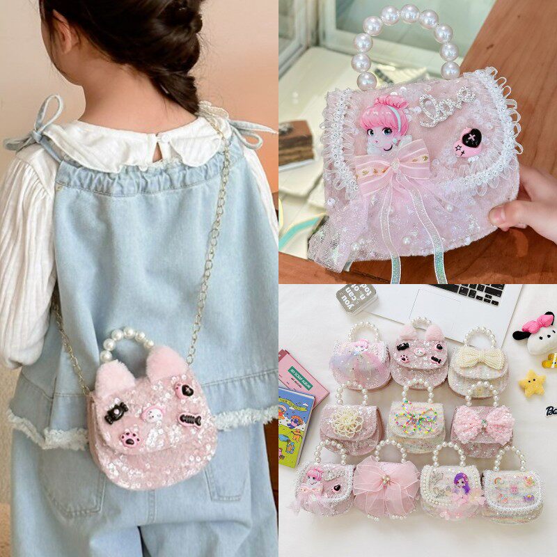 儿童包包女可爱女童斜挎包2024新款时尚精致小女孩公主包包手提包