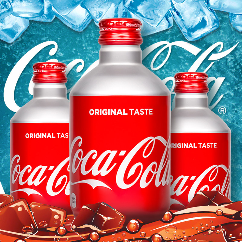 可口可乐整箱24瓶子弹头碳酸饮料