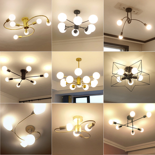 北欧客厅吊灯餐厅卧室灯饰现代简约大气2023新款 创意网红魔豆灯具