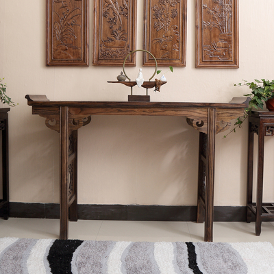 宋氏美学条案中古风装饰柜茶室中堂实木供桌玄关客厅餐边茶水矮柜