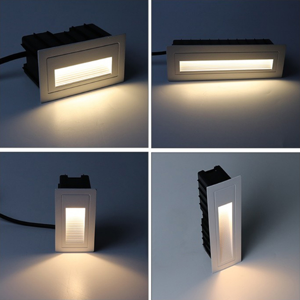 led户外防水地脚灯 嵌入楼梯踢脚灯 台阶小夜灯  12V/24V/36V220V