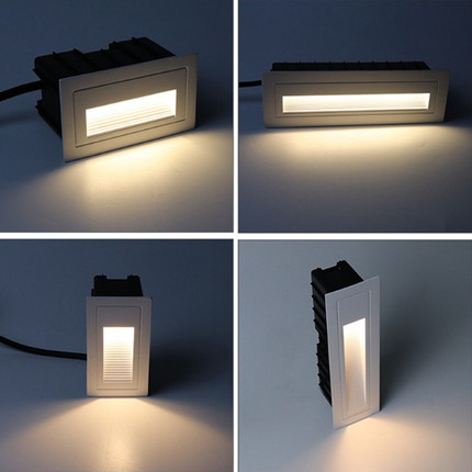 led户外防水地脚灯 嵌入楼梯踢脚灯 台阶小夜灯  12V/24V/36V220V