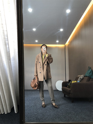 双面呢羊绒羊毛大衣经典801短款简约欧美上衣外套