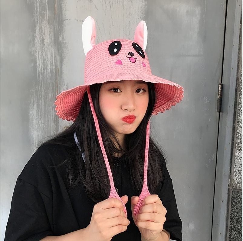 艺创耳朵帽贝森草帽仙女帽万喜萌帽龙婷草帽 爱文捏捏帽贝贝帽儿|ruв категории Аксессуары, шляпа - от Buy2taobao.com для оказания профессиональной услуги покупки агента Taobao
