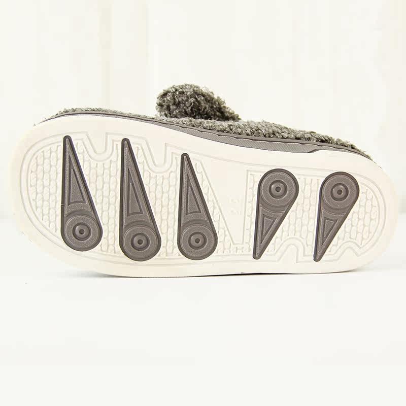 Pantoufles enfants en suède QYCKABY - semelle caoutchouc - Ref 1015934 Image 3