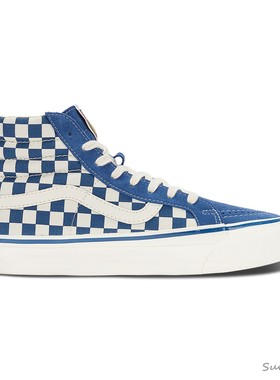 Sunny现货 VANS蓝色高帮棋盘格Sk8-Hi Reissue 38板鞋VN000CTBMBL