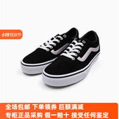 女板鞋 Sunny现货 VANS黑色荧光WARD低帮翻毛皮休闲鞋 VN000CV6BM8