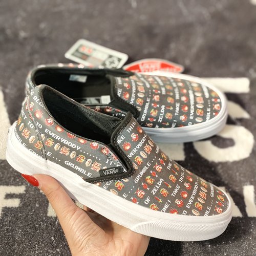 Vans范斯Slip-On任天堂联名塞尔达传说一脚蹬男女板鞋VN0004MPJRD