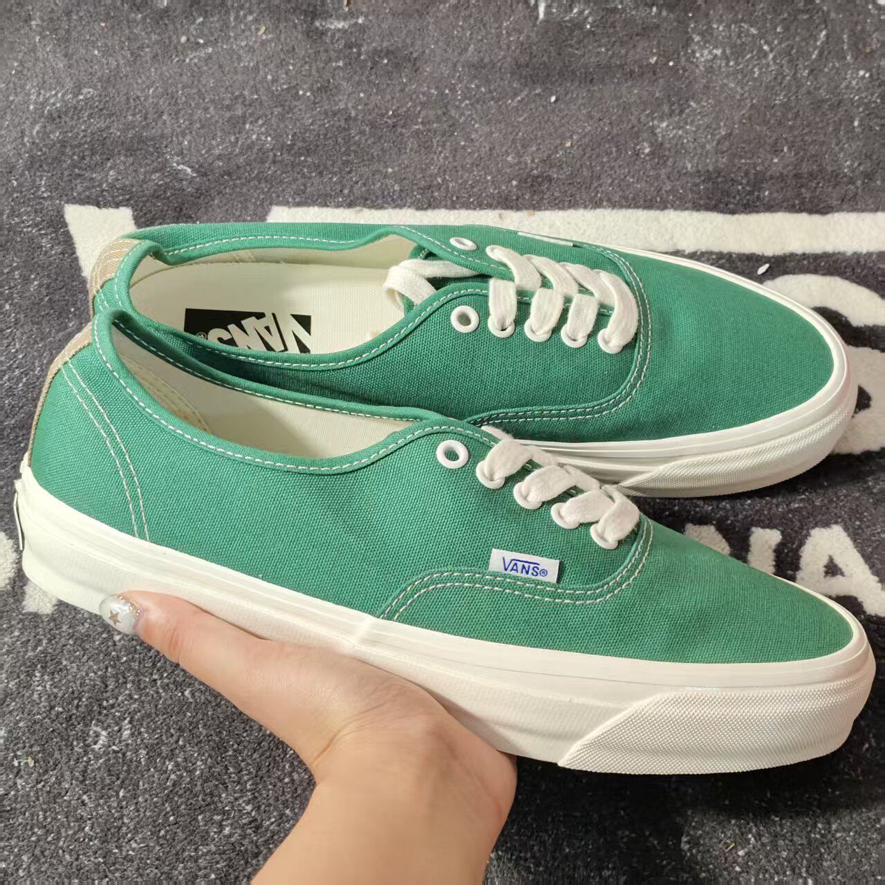 VansAuthenticReissue44安纳海姆森林绿帆布鞋板鞋VN000CQAD3R