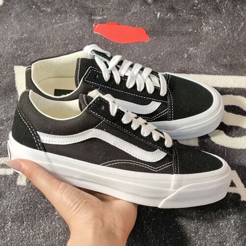Vans OldSkool黑白经典厚底增高帆布男女百搭休闲板鞋VN000CQDBA2