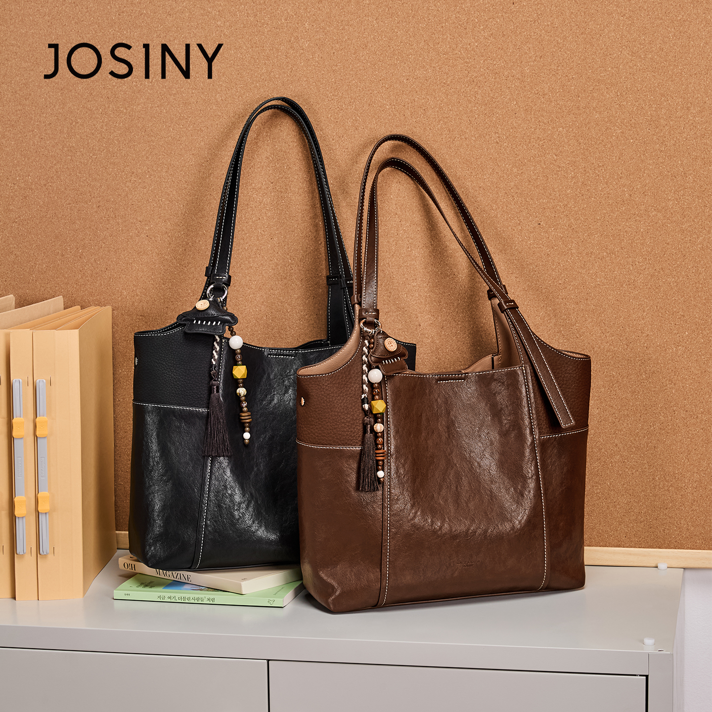 卓诗尼时尚通勤单肩手提包女