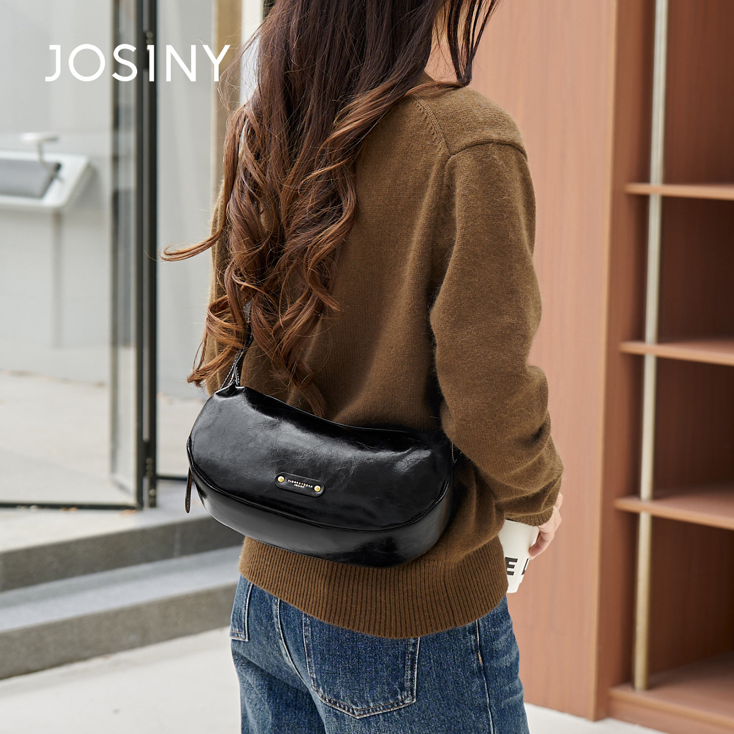 卓诗尼复古保龄球包女2025新款时尚百搭高级感小众设计单肩斜挎包,箱包皮具/热销女包/男包,单肩包,淘宝优惠券,粉丝福利购,淘宝优惠卷