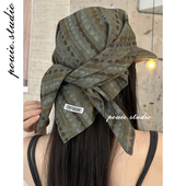 时尚 2025新款 复古晕染绑带头巾帽女春夏个性 百搭遮阳防晒棒球帽子