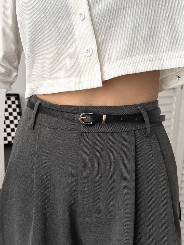 小皮带女复古配裙子牛仔裤细腰带