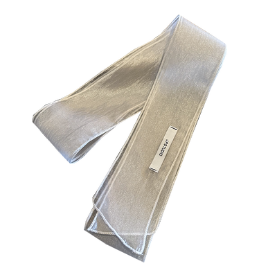 原创设计欧根纱长条小丝巾发带