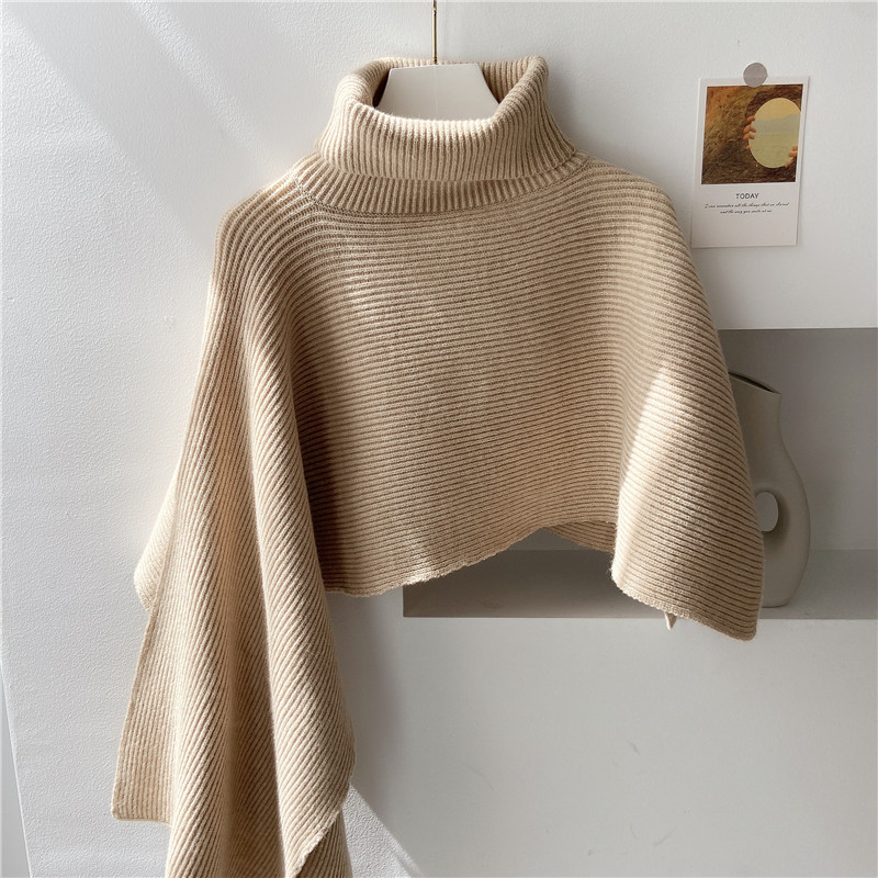 东大门不规则秋季搭肩披风围巾