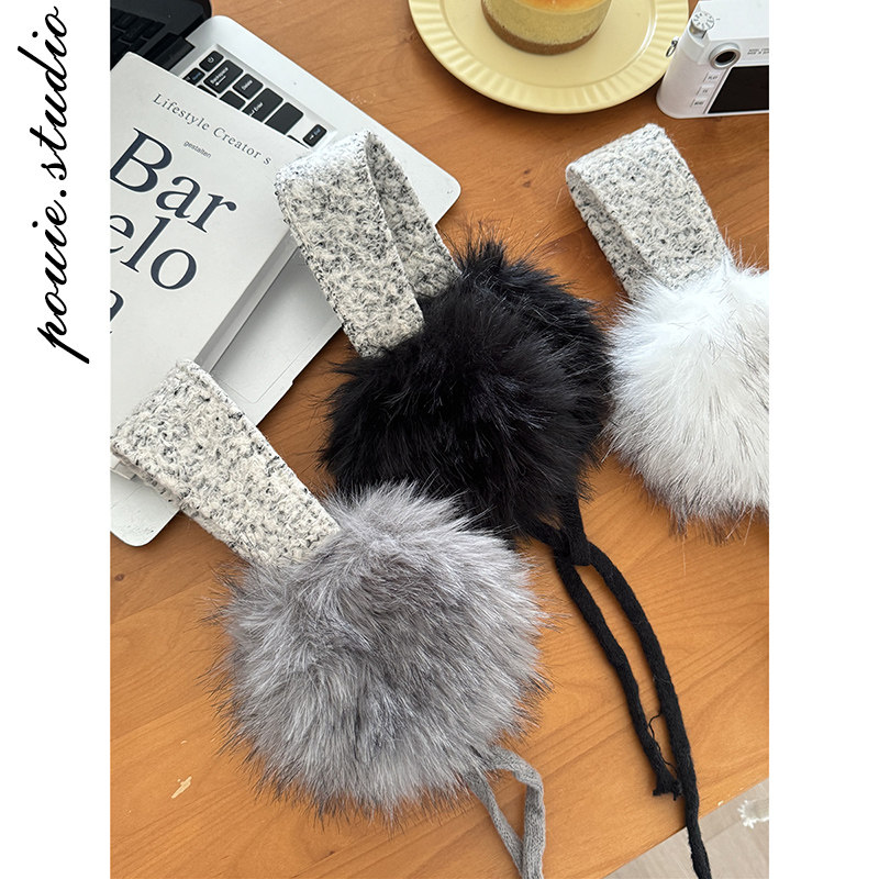 2025冬季新款针织毛绒耳罩女户外骑行保暖防寒防冻耳包耳套耳捂子,服饰配件/皮带/帽子/围巾,耳套,淘宝优惠券,粉丝福利购,淘宝优惠卷