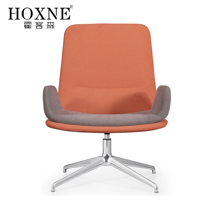 霍客森北欧简约现代单人沙发椅美式实木休闲椅子卧室客厅办公椅