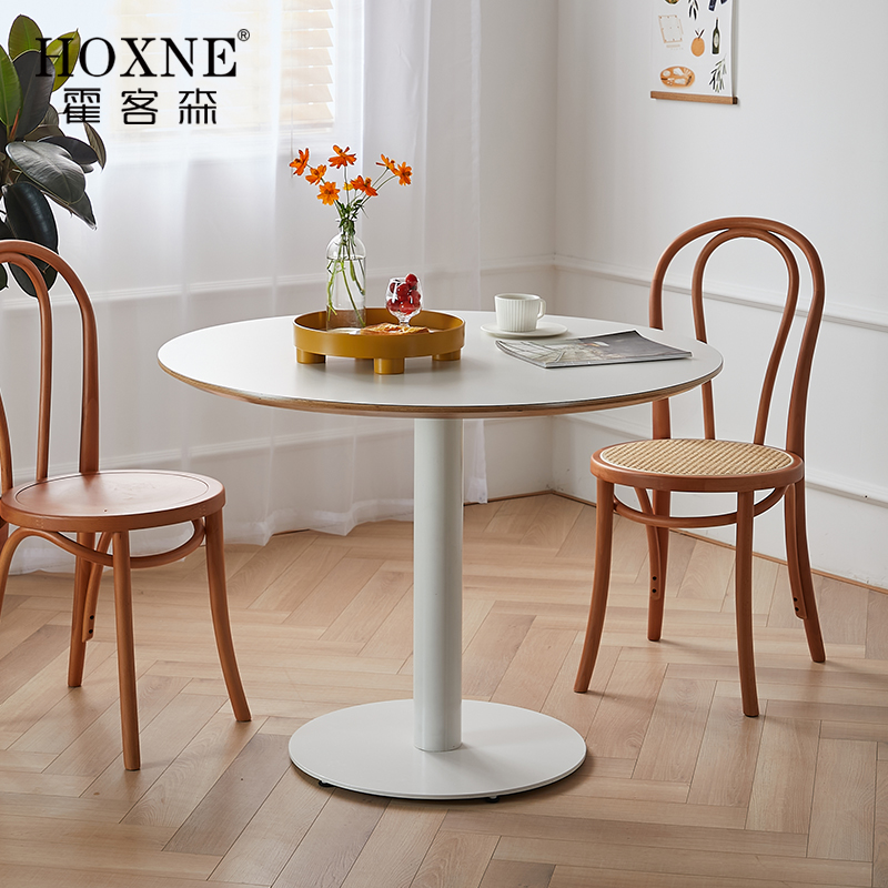 霍客森ins风小户型吃饭圆形餐桌