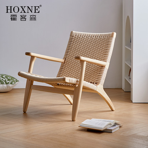 霍客森手工编织椅扶手