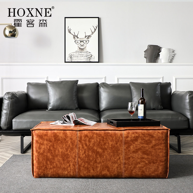 霍客森家具定制换鞋凳复古衣帽间简约现代沙发客厅茶几凳沙发脚踏