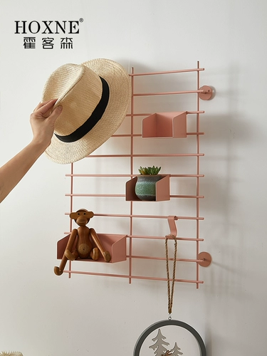 Настенная полка для хранения Hoxon Nordic, настенная книжная полка, настенная креативная многофункциональная настенная полка