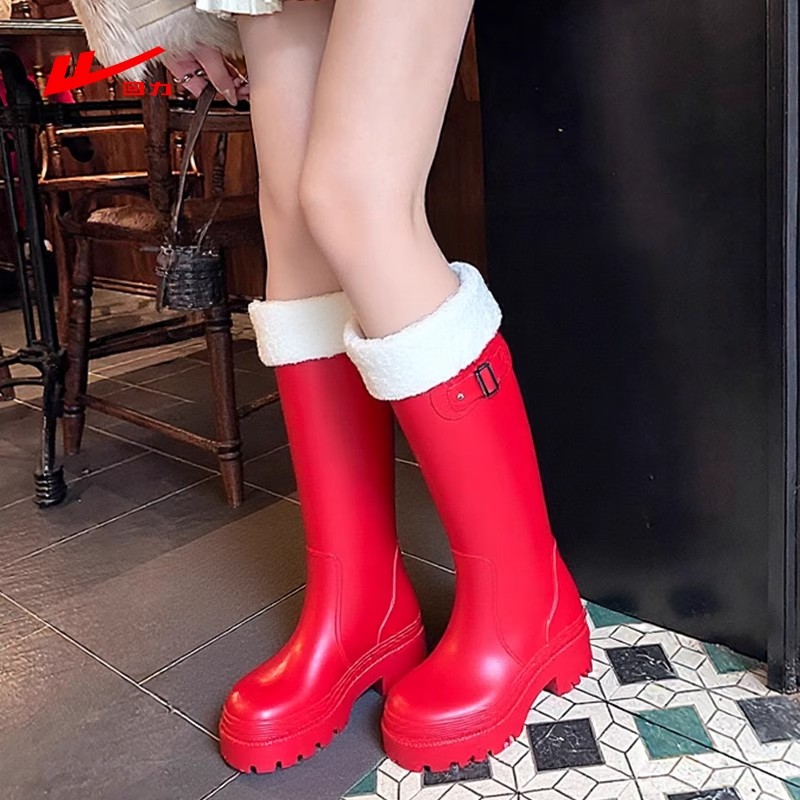 回力冬季西部靴新款加绒