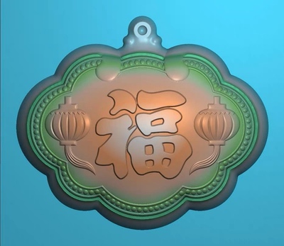 精雕图挂件件锁 长命锁灯福 东阳木雕工艺品挂件挂屏屏风手工雕刻