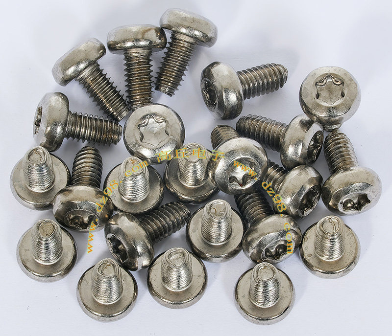 M4x7.5 镀镍 六角花 螺丝 螺柱 公制 100只=8元