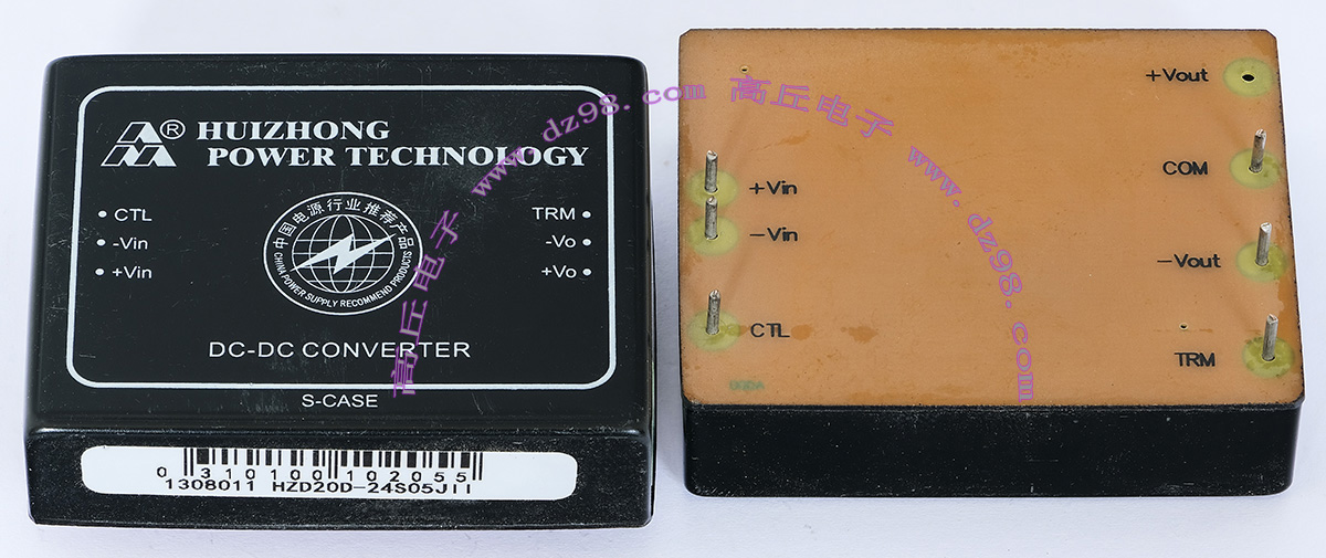 HZD20D-24S05J 18-36V转5V 4A 20W电源模块 HUIZHONG